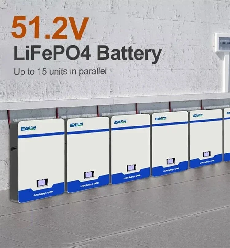 10 kW 200 Amp Solar LiFePO4 Battery 51.2 V Storage Battery Parallel BMS 6000+Cycles-