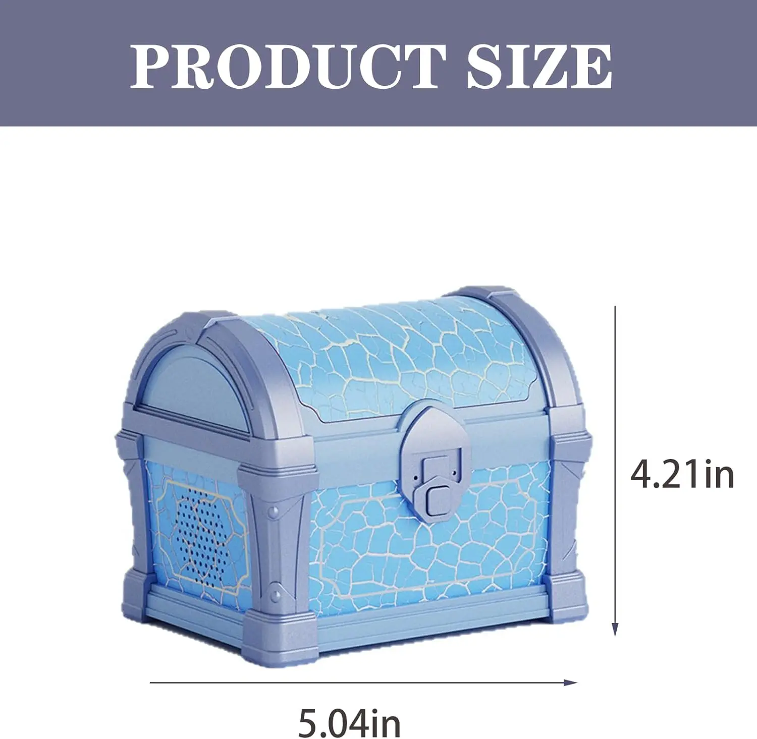 Magical Treasure Chest Night Light with Northern Lights Projector, Galaxy Projector Light for Bedroom, Remote Control Mood Light