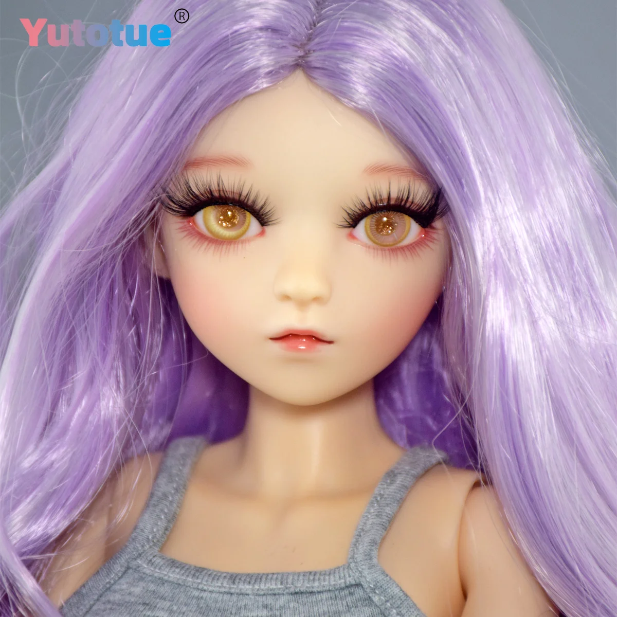 YUTOTUE 24 inch Female Doll with Removable Curly Wig Dress Shoes Upgrade Makeup BJD Toy