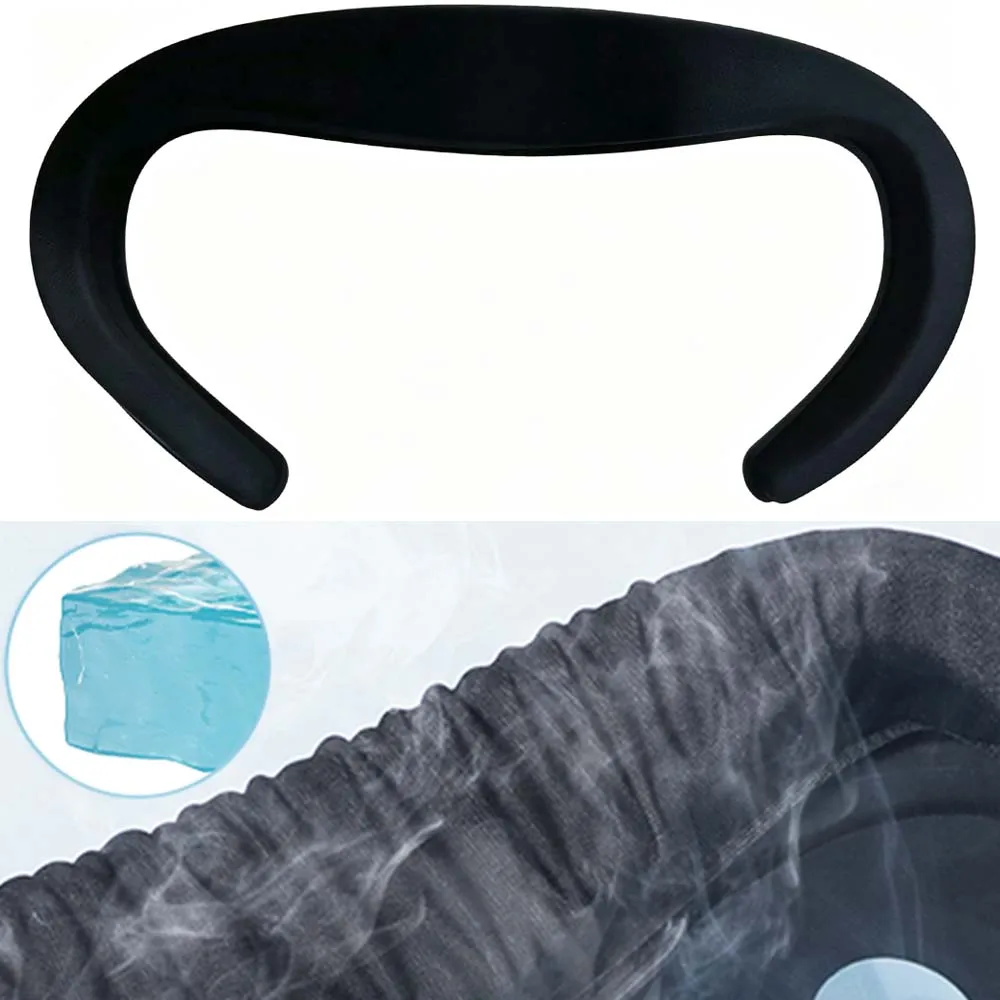 

1/2 Pcs Breathable Ice Silk for Quest 3 Cooling Gel Ice Silk Replacement Face Mask Pad VR Glasses Accessories