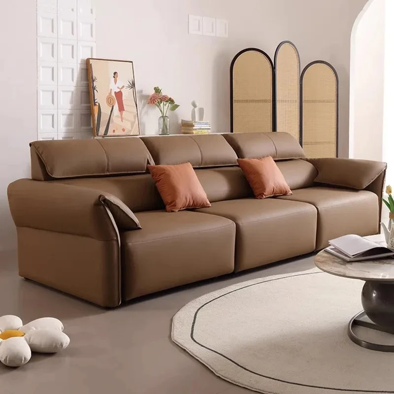 Large Minimalist Living Room Sofas Luxury Leather Nordic Multifunctional Living Room Sofas Relaxing Koltuk Takımı Home Design