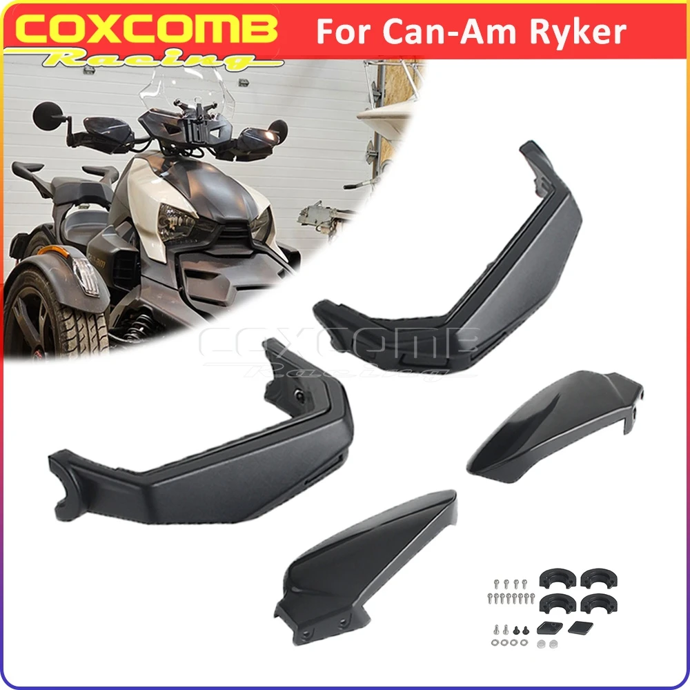 Hand Shield Protector For Can Am Ryker600 Ryker900 Ryker 600 900 Sport ATV Hand Guard Air Deflector Handlebar Handguards 2019-23