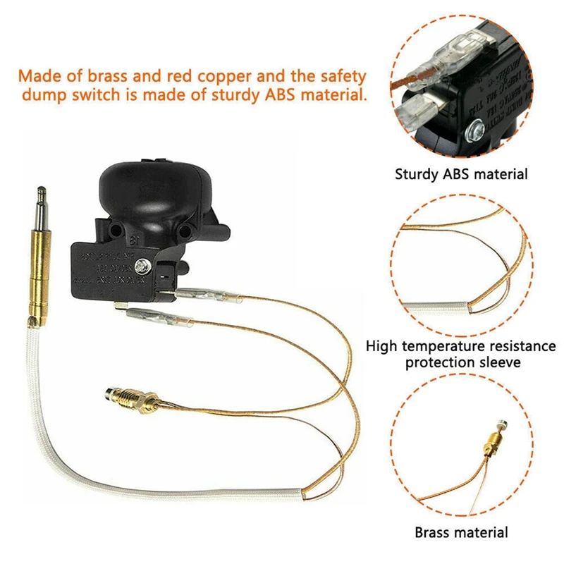 10X Thermocouple And Tilt Switch For Patio Heater Dump Switch For Propane Heater Patio Heater Outdoor Gas Heater Kit