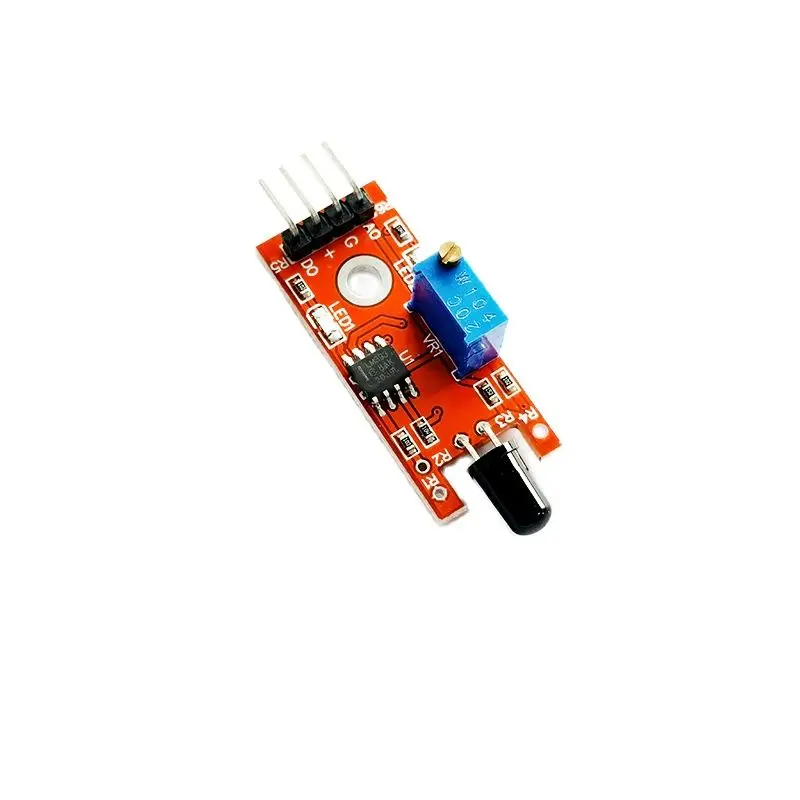 Red Board Flame Sensor Module KY-026 for DIY Projects Compatible with Arduino UNO R3