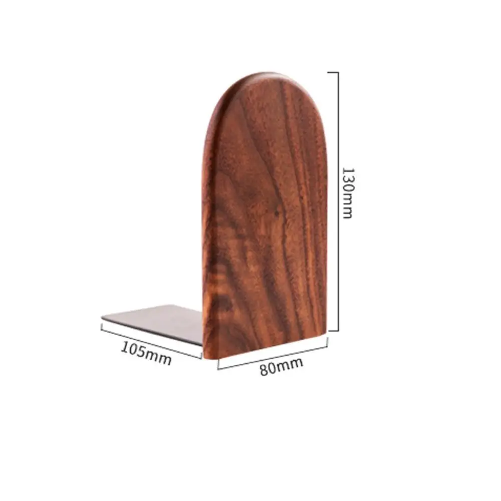 Display Holder Nature Wooden Bookends Desk Organizer INS Desktop Bookshelf Simple Beech Walnut Book Support Rack Minimalism