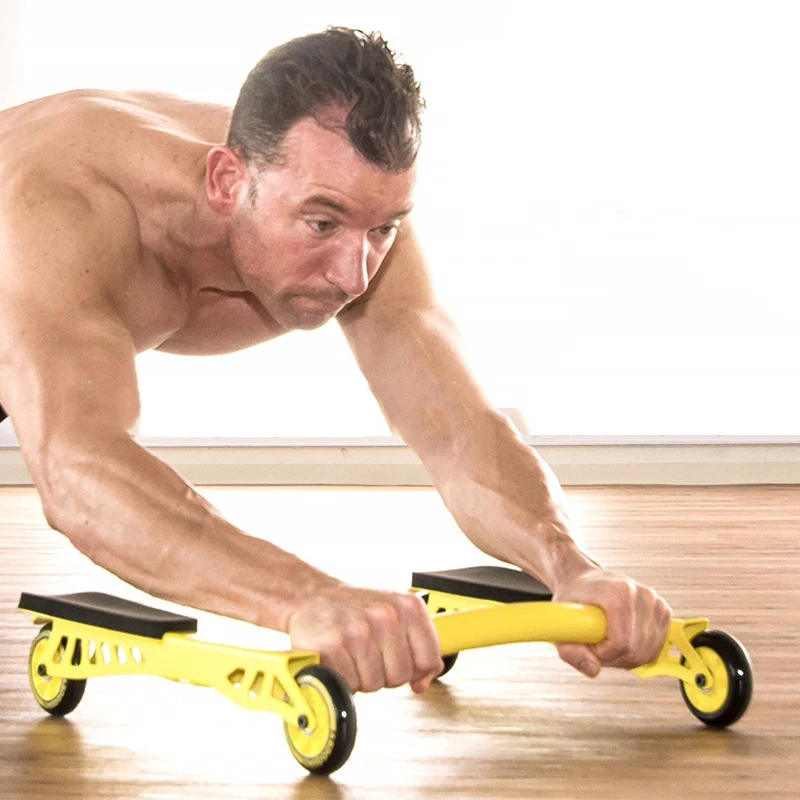 

4-Wheel Abdominal Roller Trainer Household Waist Belly Trimmer Sports Equipment
