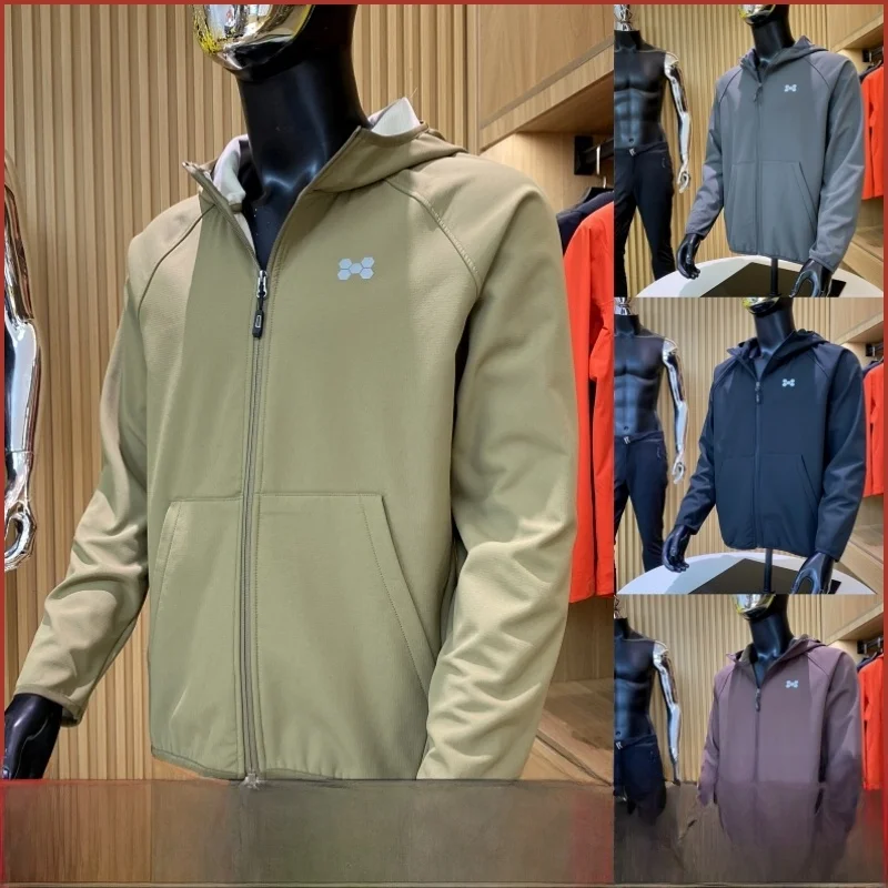 

Мужской уличный кардиган на подкладке из мягкого желтого тюэта на молнии, ветрозащитное, водоотталкивающее, износостойкое, молодежное, осеннее...