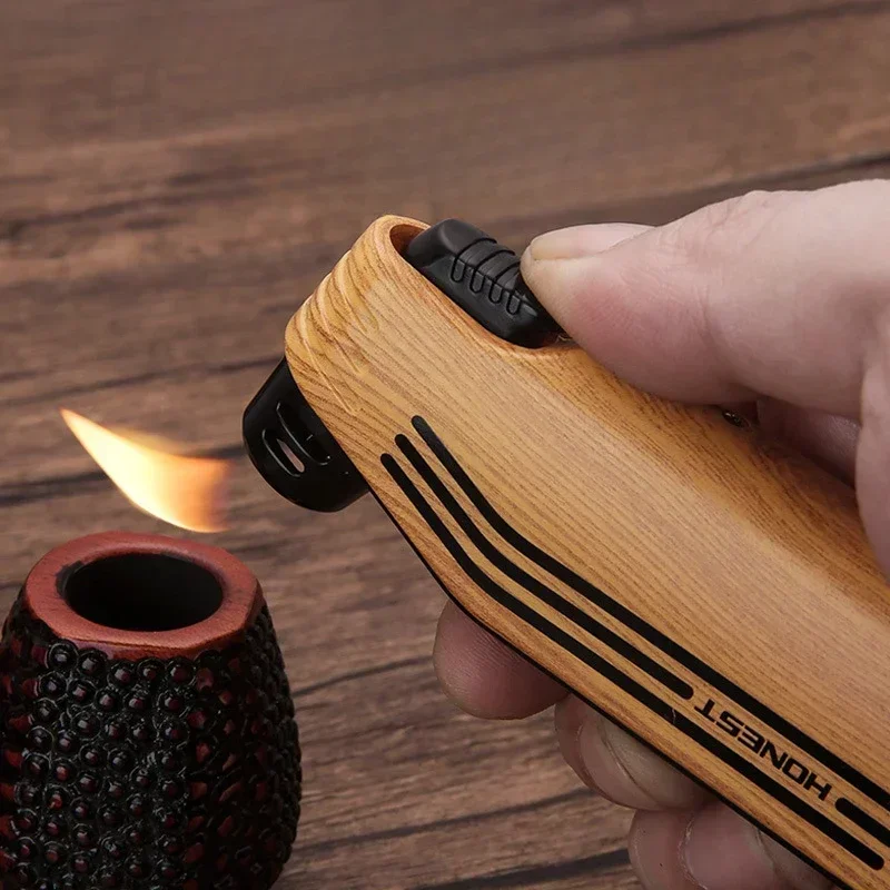 

Зажигалка HONEST Gentleman Vintage для трубок, многоразовая, с угловым пламенем, лимитированная серия, с инструментом-скребком, обратное зажигание