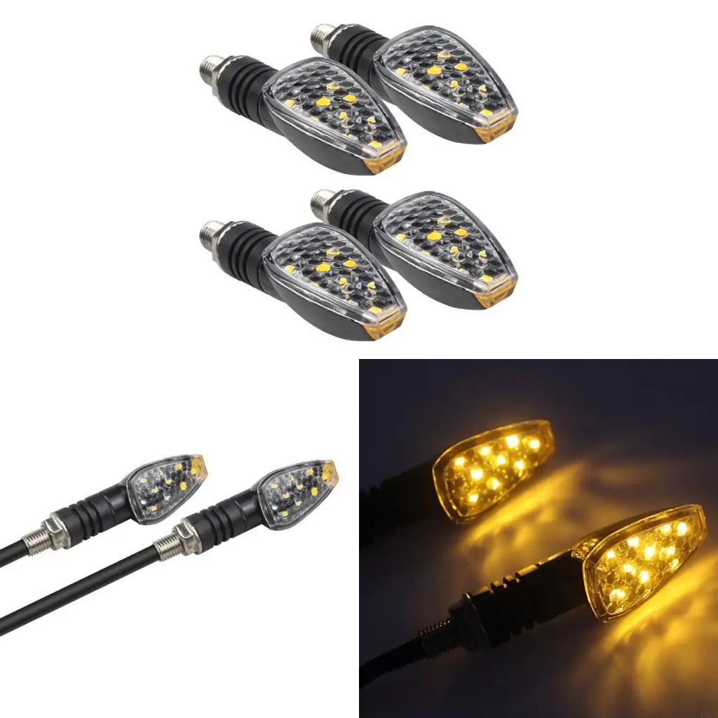F1CF Energy Efficient LED Motorbike Lamp Enhanced Visibility Easy Installation