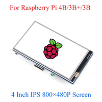 4 inch Touch Screen 800*480 HDMI-Compatible Display TFT IPS LCD Touchscreen For Raspberry Pi 5 4B / 3B+ /3B / Zore W