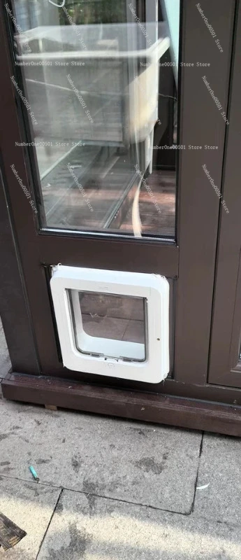 

Smart Pet Door Automatic Cat Dog Flap for Glass Wood Metal Door Silent Electric Entry Exit System