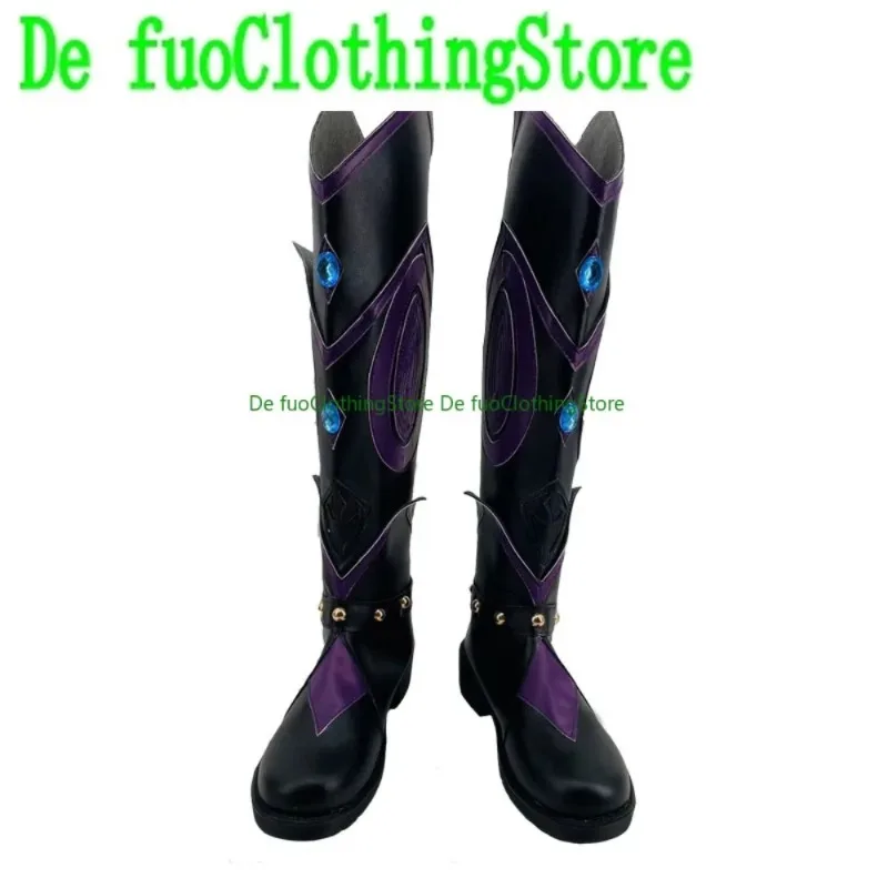 

DefuoHundred Внешний вид Blademaster Обувь для косплея Аниме Игры Костюмы на Хэллоуин Реквизит для вечеринки Обувь