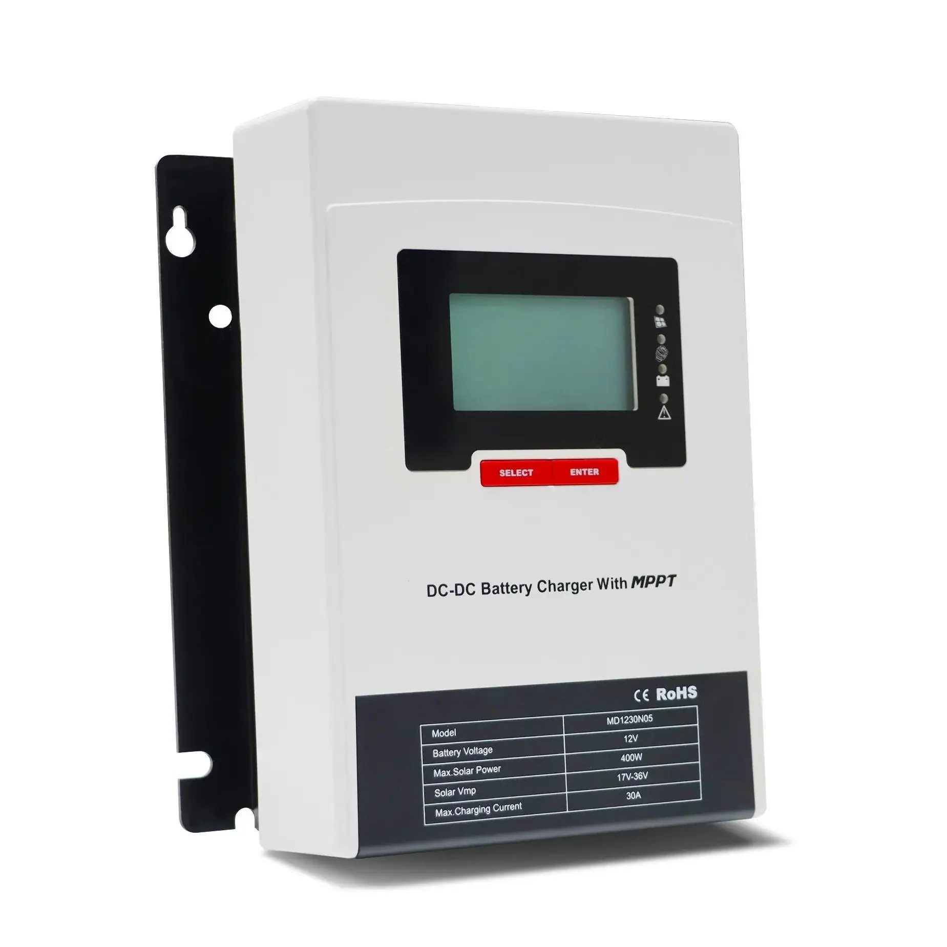 MPPT controller in RV system 30A Lead acid and lifepo4 battery available with communication function