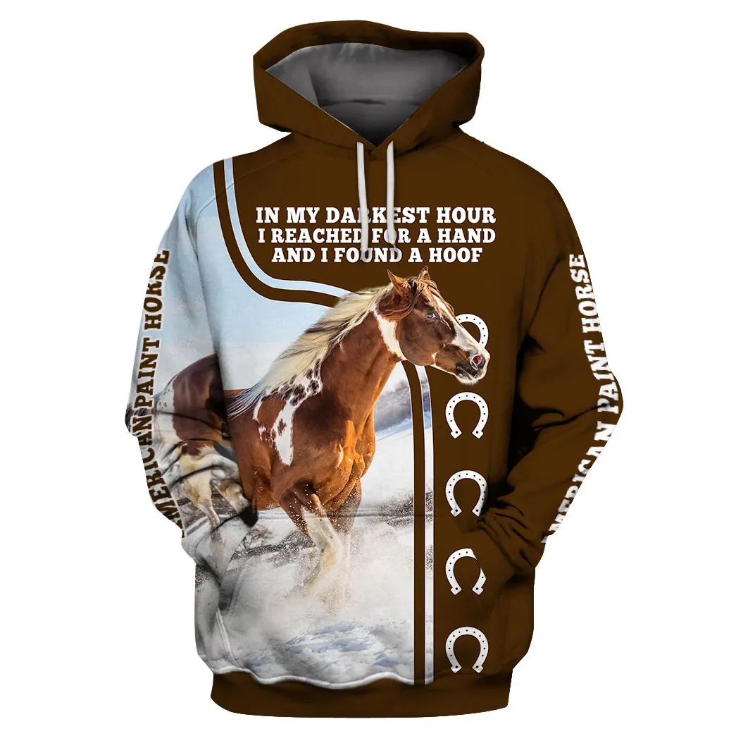 Love Horse 3D Full Printed Unisex Deluxe Hoodie Men Sweatshirt Streetwear Zip Pullover Casual Jacket Tracksuit-220