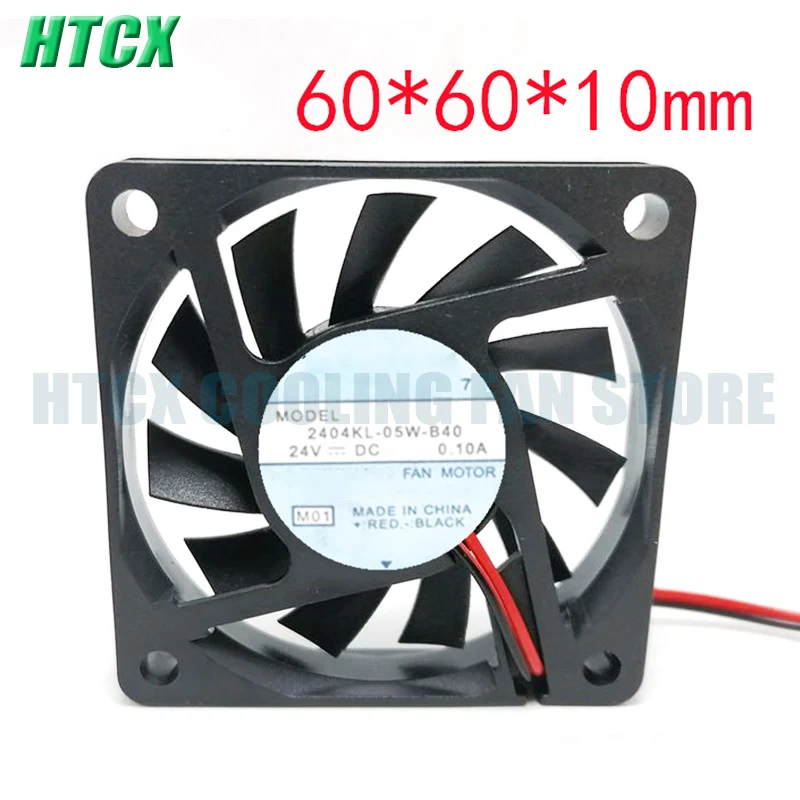Новый 6010 2404KL-05W-B40 24 В 0.10A 6 см ультратонкий преобразователь частоты Вентилятор охлаждения шасси