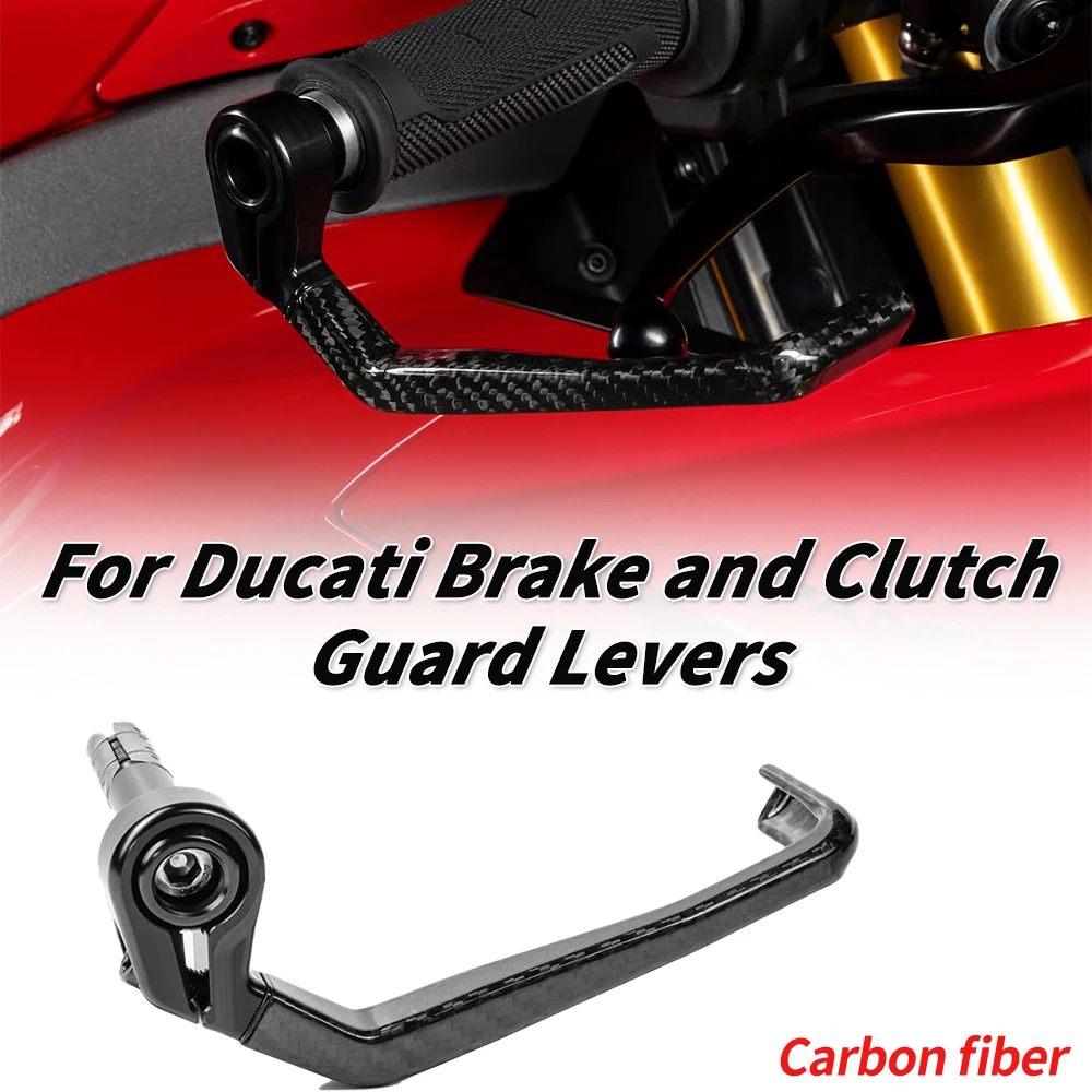 

For DUCATI Panigale SR PANIGALE V4 V4S V4R V4SP 2018 2019 2020 2021 2022 2023 2024 2025 Carbon Brake and Clutch Guard Levers