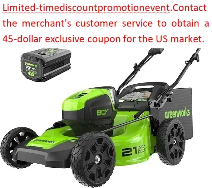 

Бесщеточная аккумуляторная газонокосилка (Push) 80 В, 21 дюйм (75 + совместимые инструменты), аккумулятор емкостью 4,0 Ач и быстрое зарядное устройство на 60 минут в комплекте