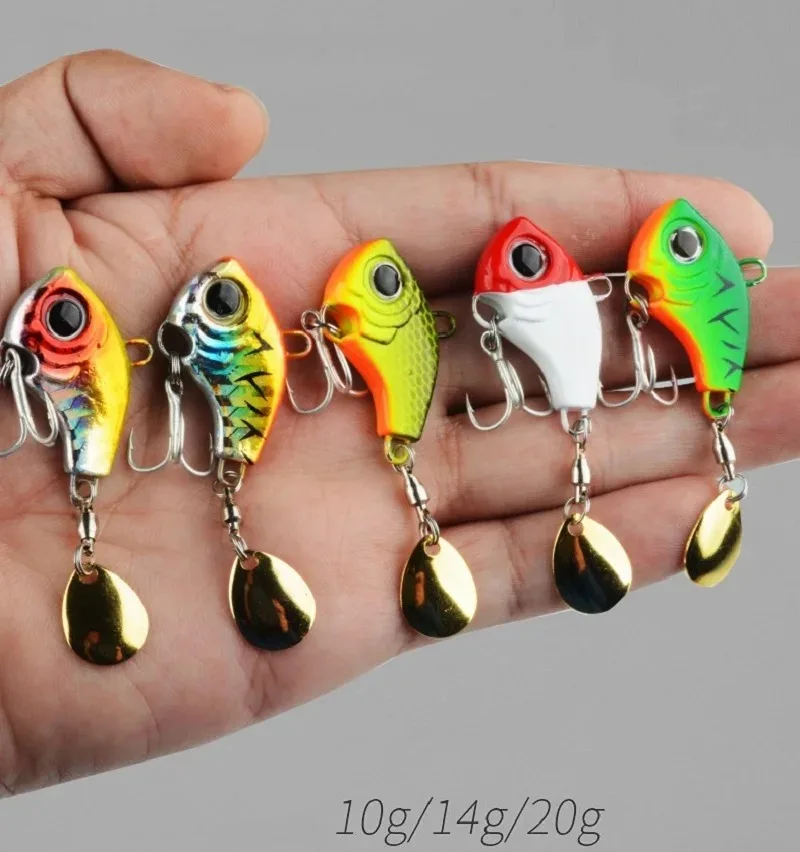 

1pc Tail Spinner Fishing Lure 5g 10g Metal VlB Rotating Tail Swimbait Trout Spinner Bait Bass Fishing