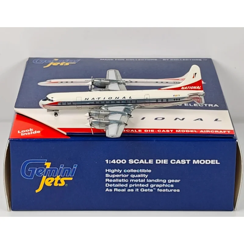 

GeminiJets литой под давлением масштаб 1/400 National Airlines L-188A N5017K коллекция моделей самолетов из сплава, декоративные украшения, игрушки