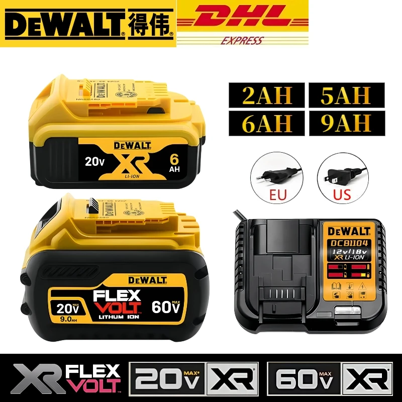 

100% original genuine Dewalt 20V battery, 5AH/6AH/9AH, 20V/60V, DCB206, DCB205, DCB204-2, DCB200, DCB609 dewalt tool battery