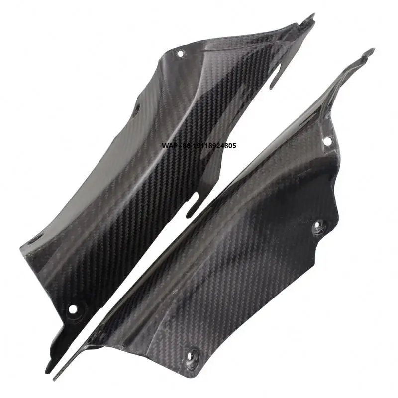Cafe Racer Motorcycle Carbon Fiber UV Coating Fairing Air Duct Tube Cover for  CBR1000RR CBR 1000 RR CBR1000 RR 2012-2015