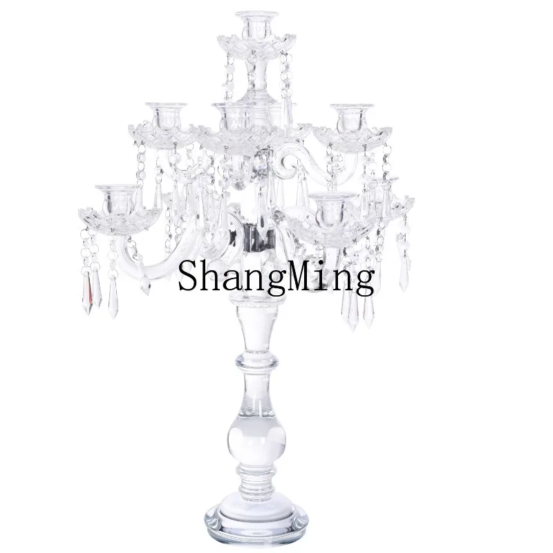 

CL crystal candlestick glass wedding wedding candlestick household romantic dinner table lamp decoration ornament