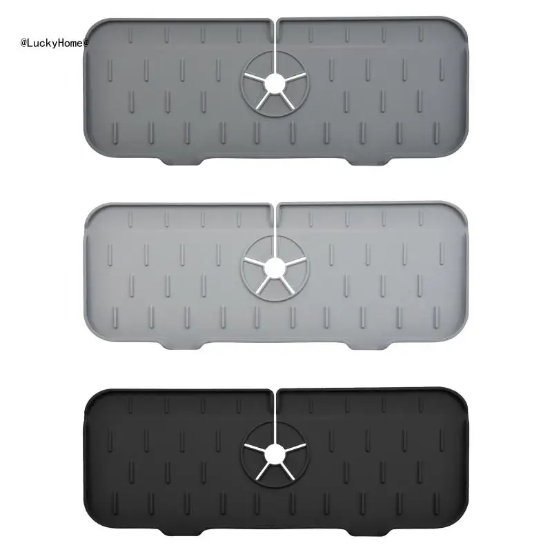 Faucet Mat Kitchen Sink Splash Guard Bathroom Kitchen Faucet Water Catcher Mats 11UA