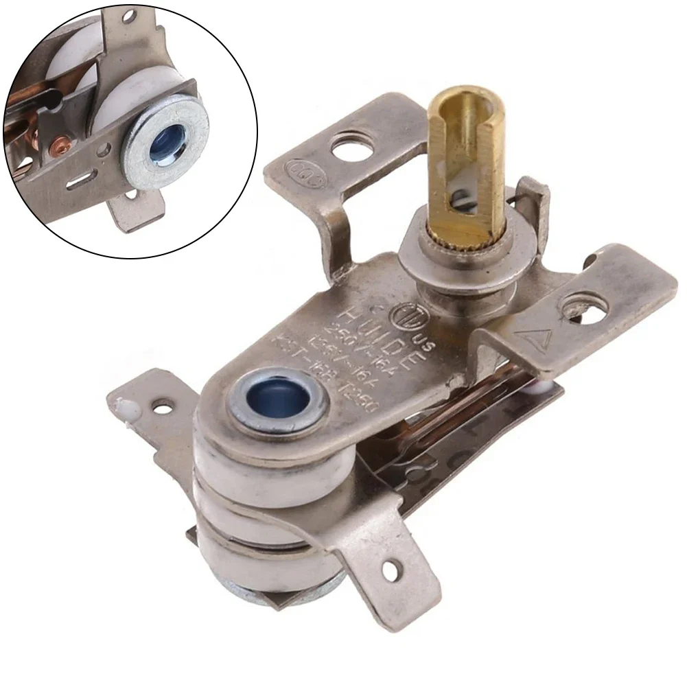 AC250V 16A High Temperature Switch Oven Thermostat Home Bimetallic Heating Accessories Electric Heater Replacement 90°C/162°F