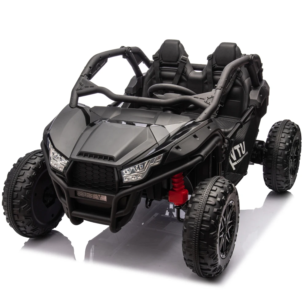 

4 Color Options Two-seater Kids UTV 400W Super high power Four-wheel UTV with Bluetooth Speeds 3.73-4.97MPH For Kids aged 3+.