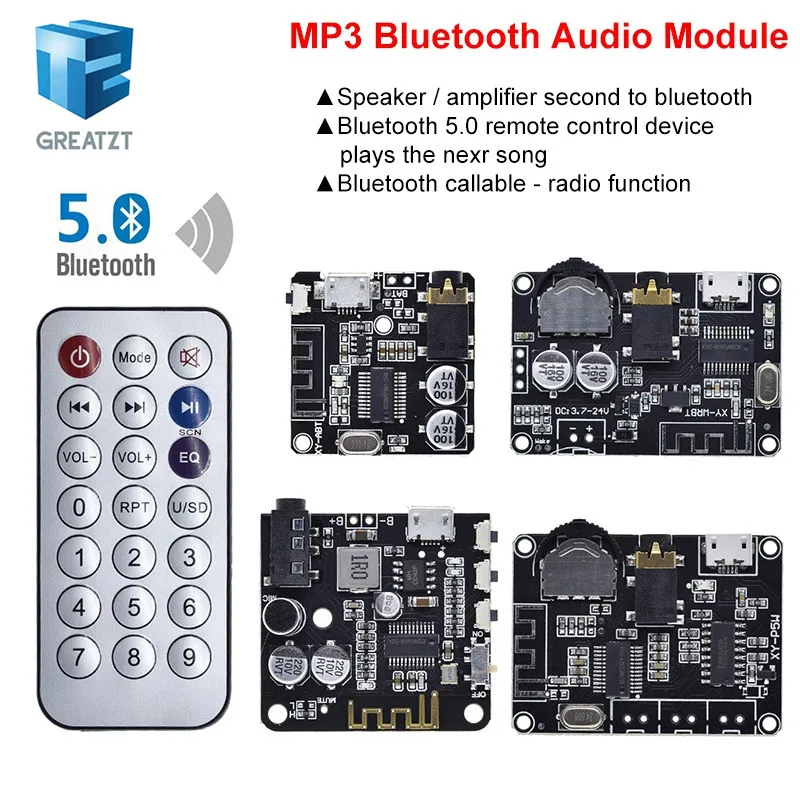 Bluetooth Audio Receiver board Bluetooth 4.1 BT5.0 Pro XY-WRBT MP3 Lossless Decoder Board Wireless Stereo Music Module With Case