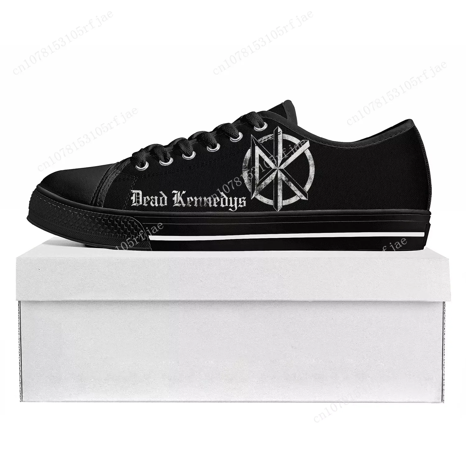 

Dead Kennedys Low Top Rock Band High Level Sneakers Mens Womens Teenager Canvas Sneaker Red Casual Couple Shoes Custom Shoe