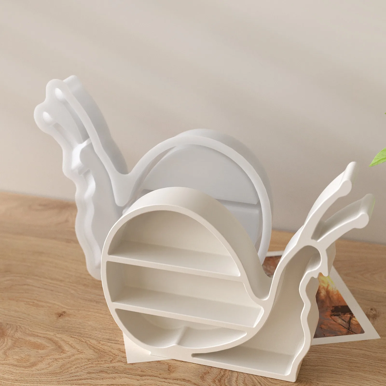 Snail Storage Rack Silicone Mold DIY Doll Jewelry Desktop Storage Rack Drip Plaster Mold
