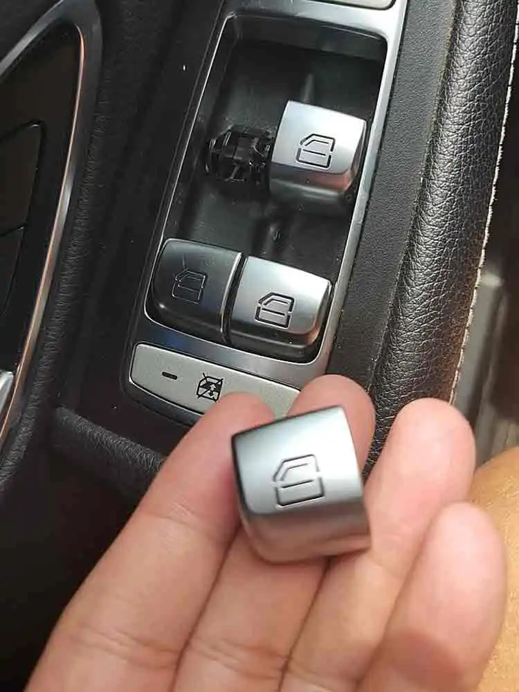W205 W253 W213 W293 W222 Auto Master Passagier Tür Fenster Schalter Taste Abdeckung Kappe Ersatz Für Mercedes Benz C E GLC S Klasse