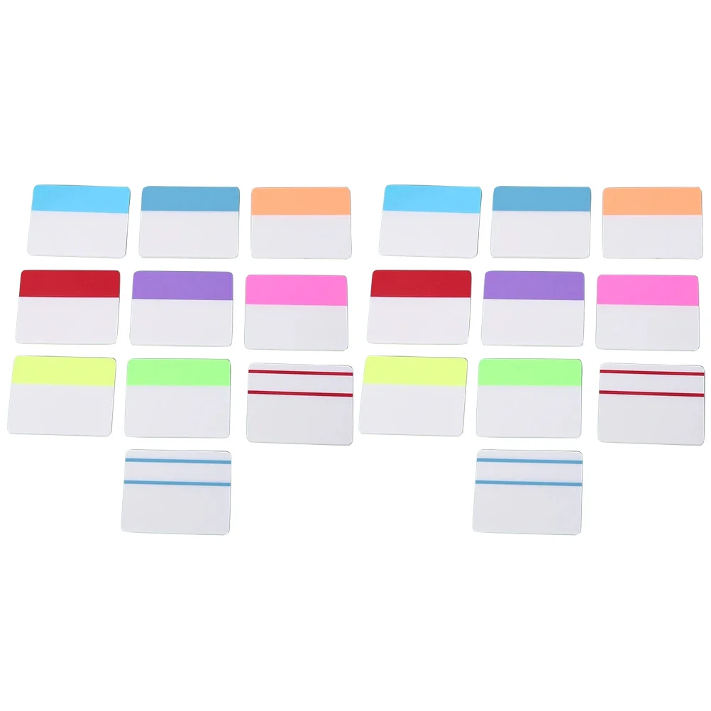 

20 Books Transparent Index Sticker Tabs for Annotating Colored Sticky Marking Markers Reading Notebooks Stickers Large