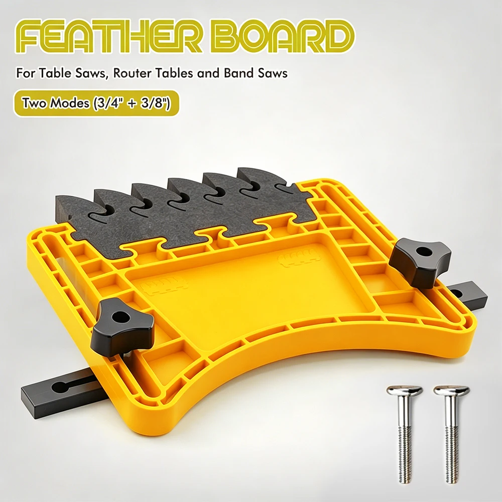 Multi-purpose Feather Board for Table Saws, Router Tables and Band Saws-Woodworking Tools and Safety Accessories