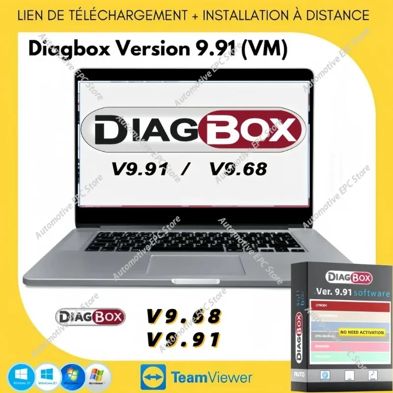 

2026 HOT Diagbox 9,91 9,68 программное обеспечение для программиста ecu для Citroen Peugeot для Lexia3 PP2000, полный адаптер, инструменты для сканера автомобильных продуктов