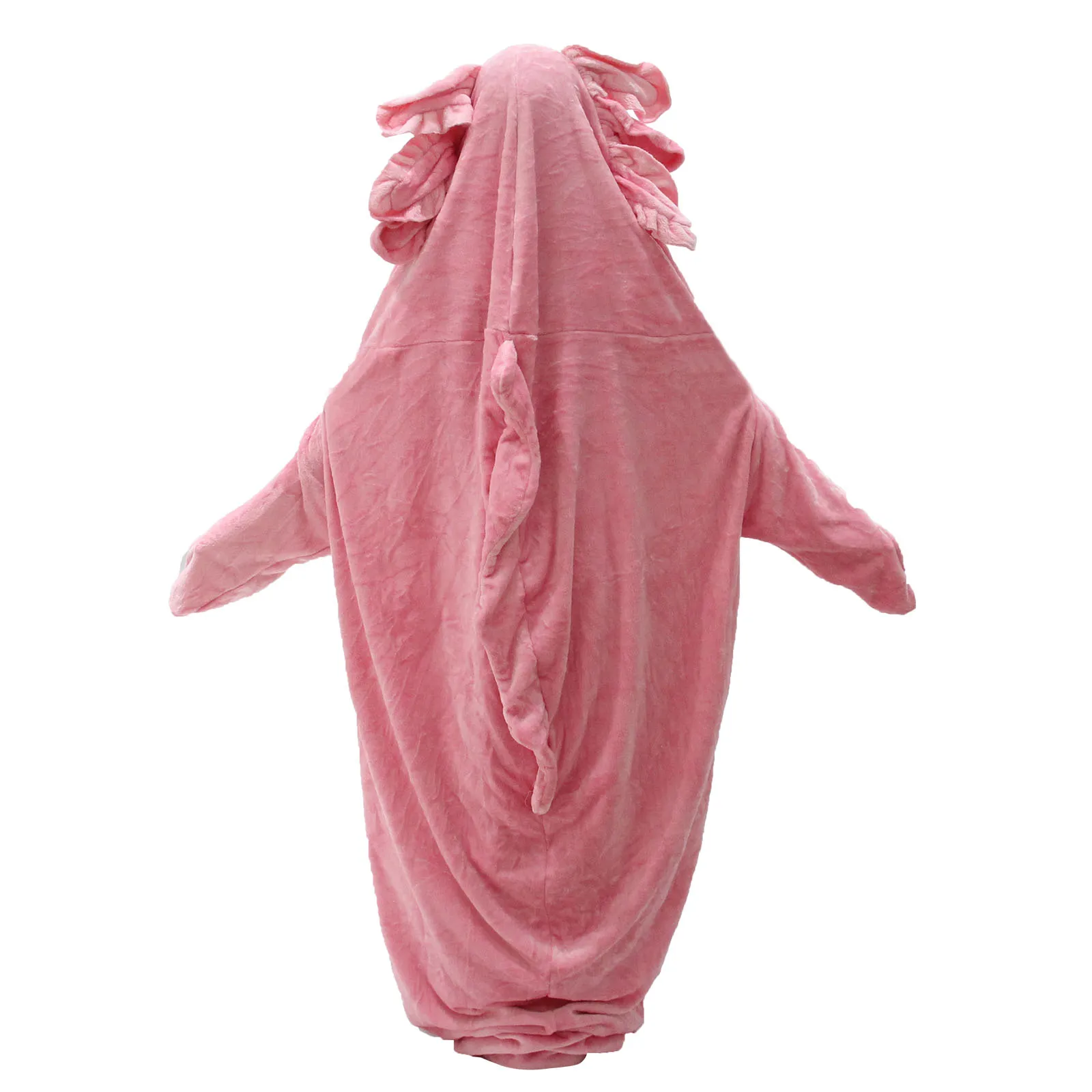 Saco de dormir de salamandra rosa, pijama de una pieza, traje de franela para el hogar, Anime, dormitorio, oficina, manta para estudiantes