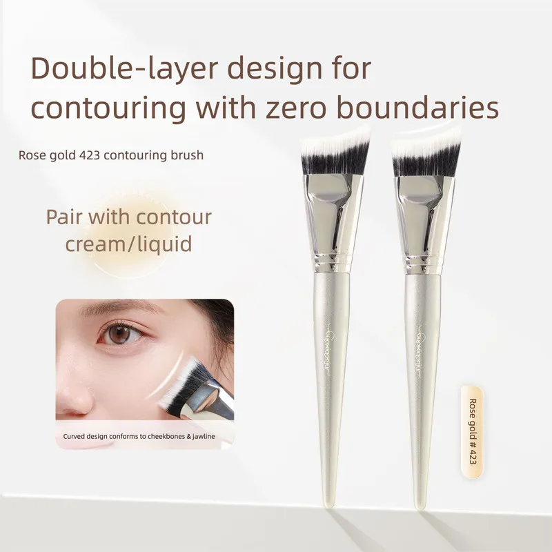 

Guo Xiaoniu Rose Gold 423 Point Color Fits Contour Side Face Angled Shadow Beginner Makeup Brush