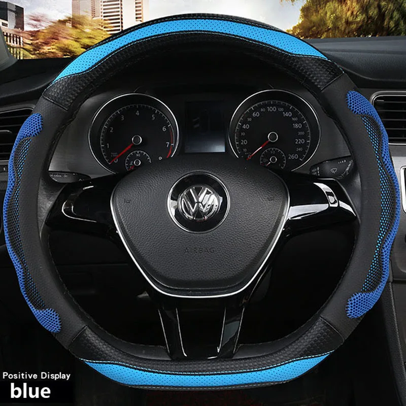 New summer style steering wheel cover universal Breathable honeycomb silicone grips Type D wheel cover for men women all seasons