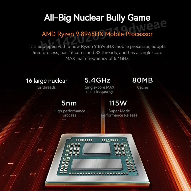 شاشة Lenovo LEGION R7000P 2025 R9 8945HX RTX5060/RTX5070 16G/32G 1/2T 16 بوصة 2.5K 240 هرتز