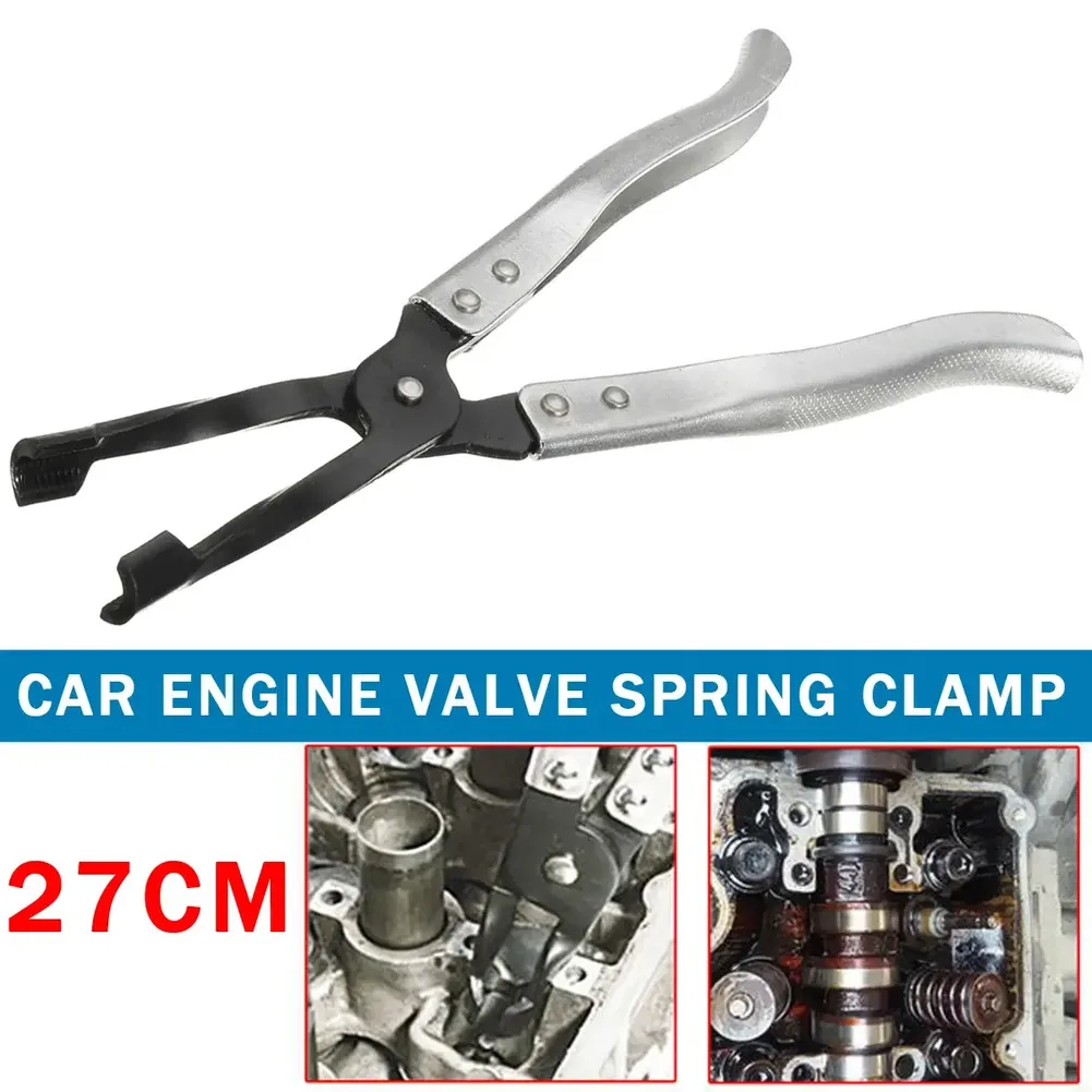 1Pcs Metal Oil Valve Spring Clamp Pliers Long Neck Automobile Oil Seal Valve Stem Seal Pliers Disassembly And Assembly Tools