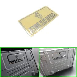 King of The Road with Metal Stickers for Cab Windows for 1/14 Tamiya RC Truck Trailer Tipper Scania Car Diy Parts