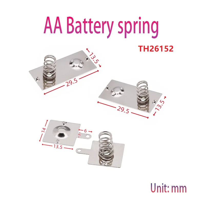 12 PCS AA Battery Spring Replacement Kit, Nickel Plated Contact Plates & Conversion Springs for Remote, Toy, Clock, Charger