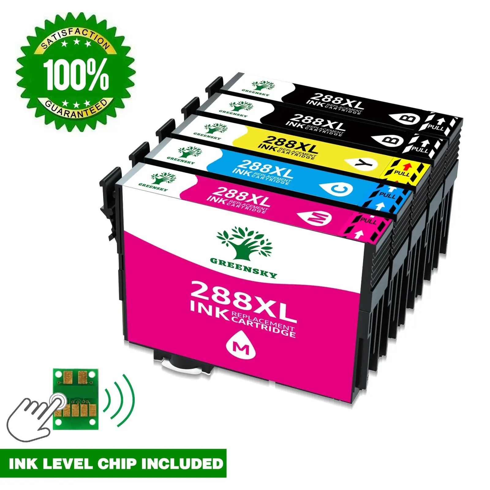 5pk t288 substituição de tinta para epson 288 xl xp440 xp446 xp430 xp330 xp434 impressora