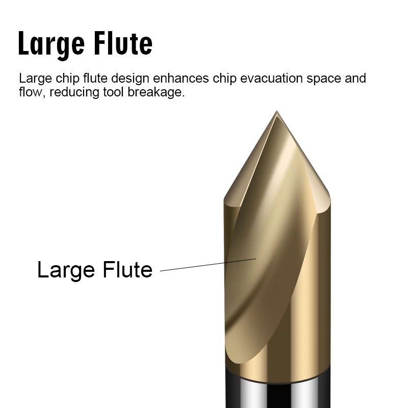 60 90 120 Degree Location Prepare Guide Pilot Hole For steel and aluminum Metalworking 2Flutes Tun Lathe Drill CNC Machine Tools