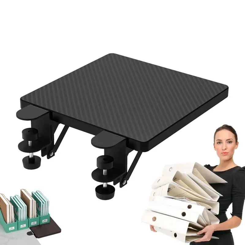 

Clamp on Desk Extender Ergonomic Table Extension Board Elbow Arm Support for Desk Clamp on Table Mount Shelf for Tabletop Work