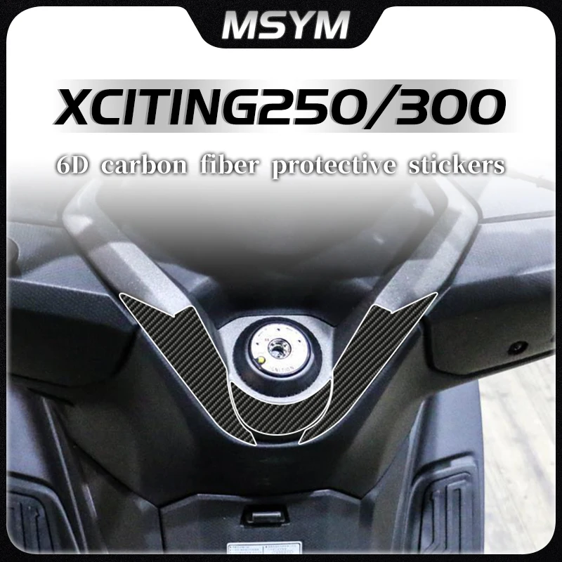 

For KYMCO XCTING 250 300 Protective sticker anti abrasion sticker fuel tank carbon fiber 6D sticker modification sticker