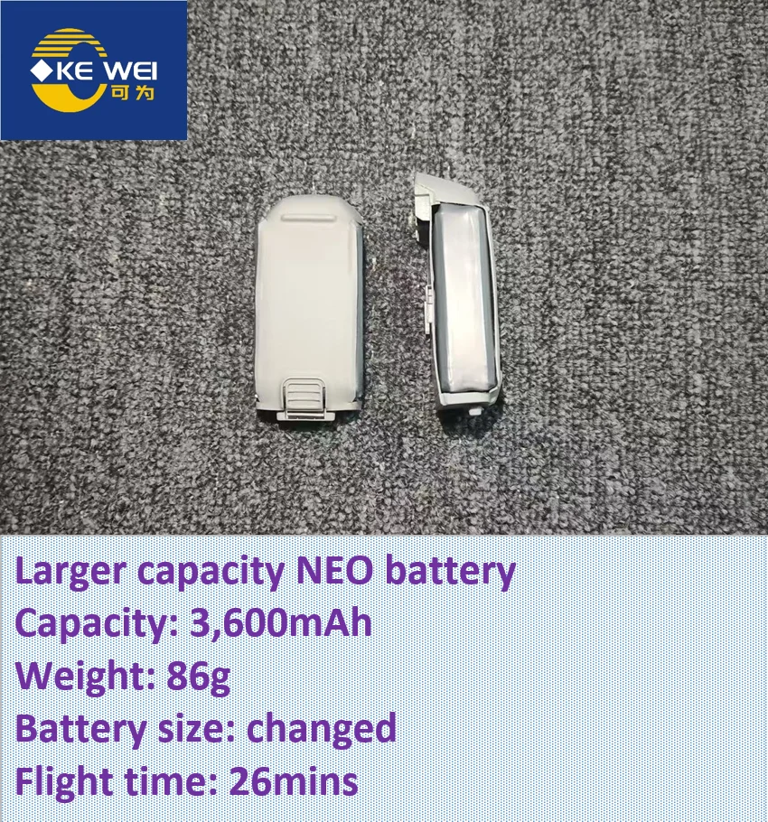 

Refitted higher capacity battery for DJI NEO drone 3600mAh