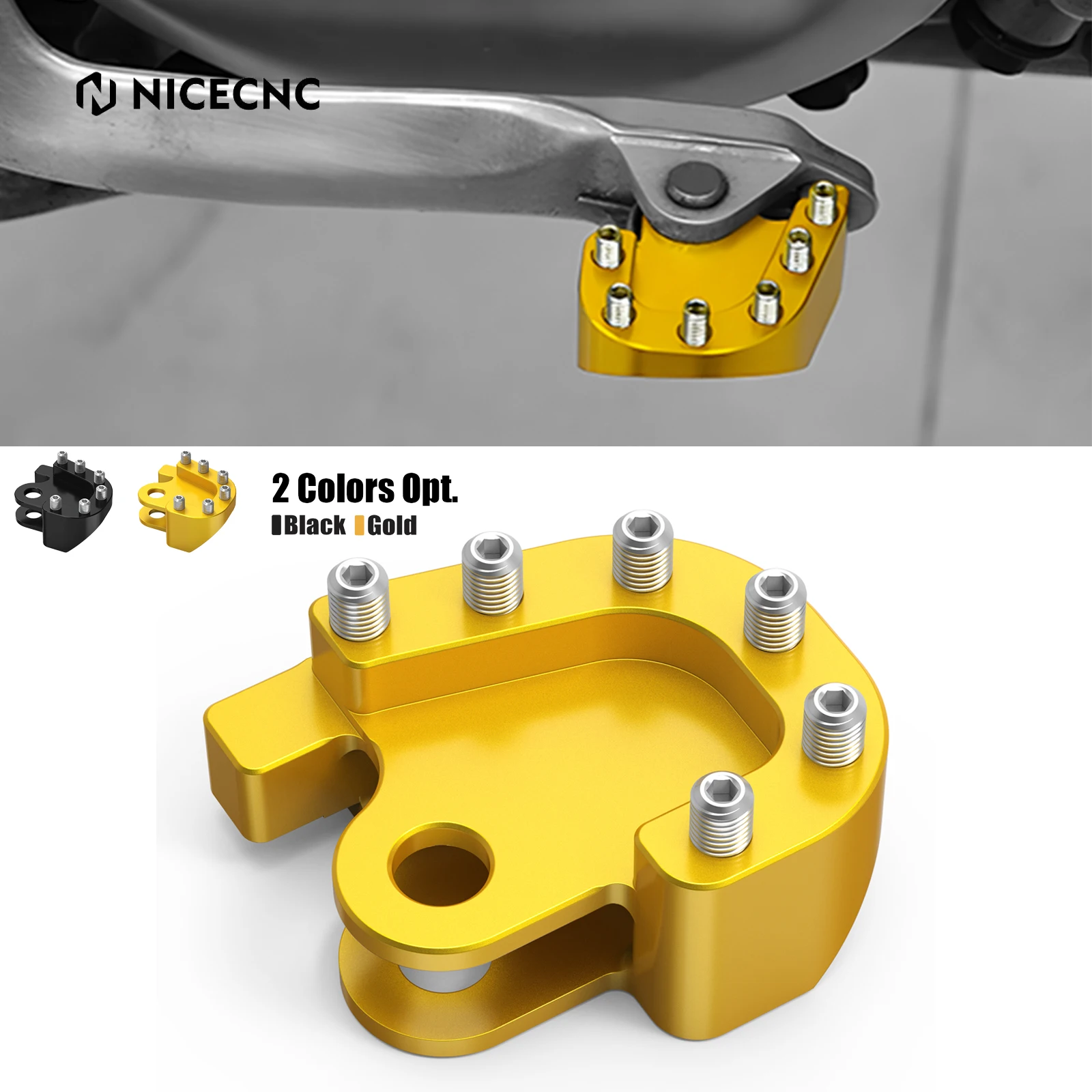 

For Suzuki DRZ400SM DRZ400 DRZ400E DRZ 400S 2000-2024 DR-Z 250 2001-2007 RM125 RM250 RMX 250T Enlarge Brake Pedal Step Tip Plate