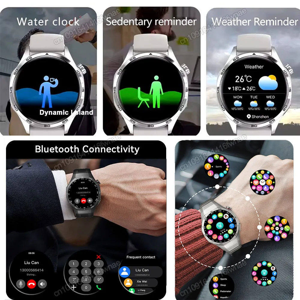 2025 GT5 Pro GPS Tracker Smart Horloge Mannen 360 * 360 AMOLED Scherm NFC BT Oproep Sport Waterdichte Gezondheid Monitor man Smartwatches Nieuwe